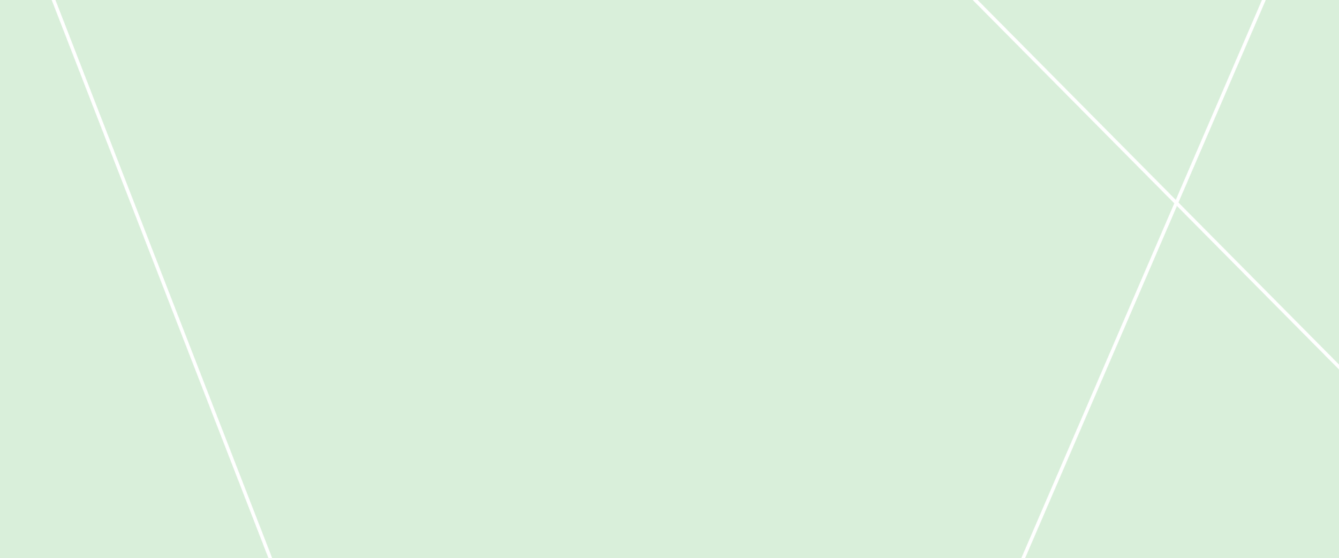 Green background with white lines on right side