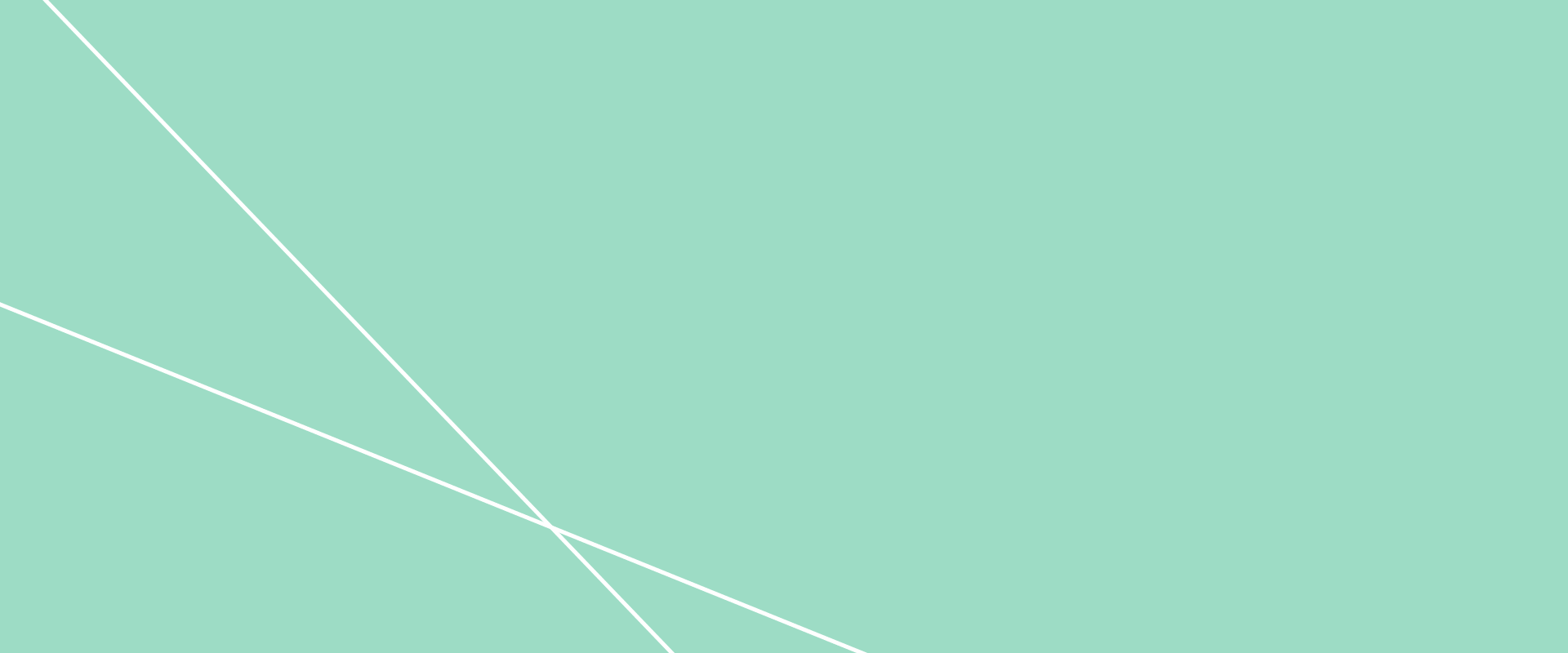 Green background with white lines on left side